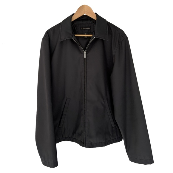 Men's Lightweight Jacket - Black - Medium / 40"-42" - Picture 1 of 5